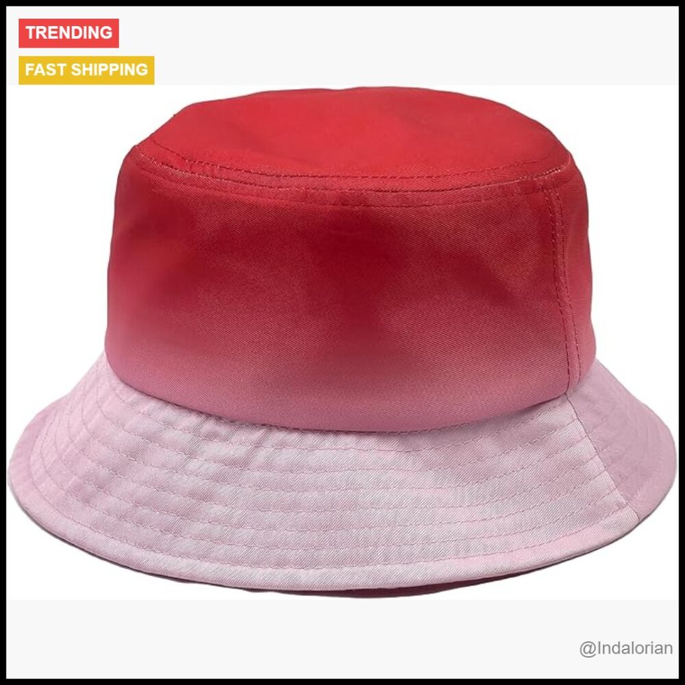 Reversible Bucket Hat, Lightweight Cotton, Packable Sun Hat